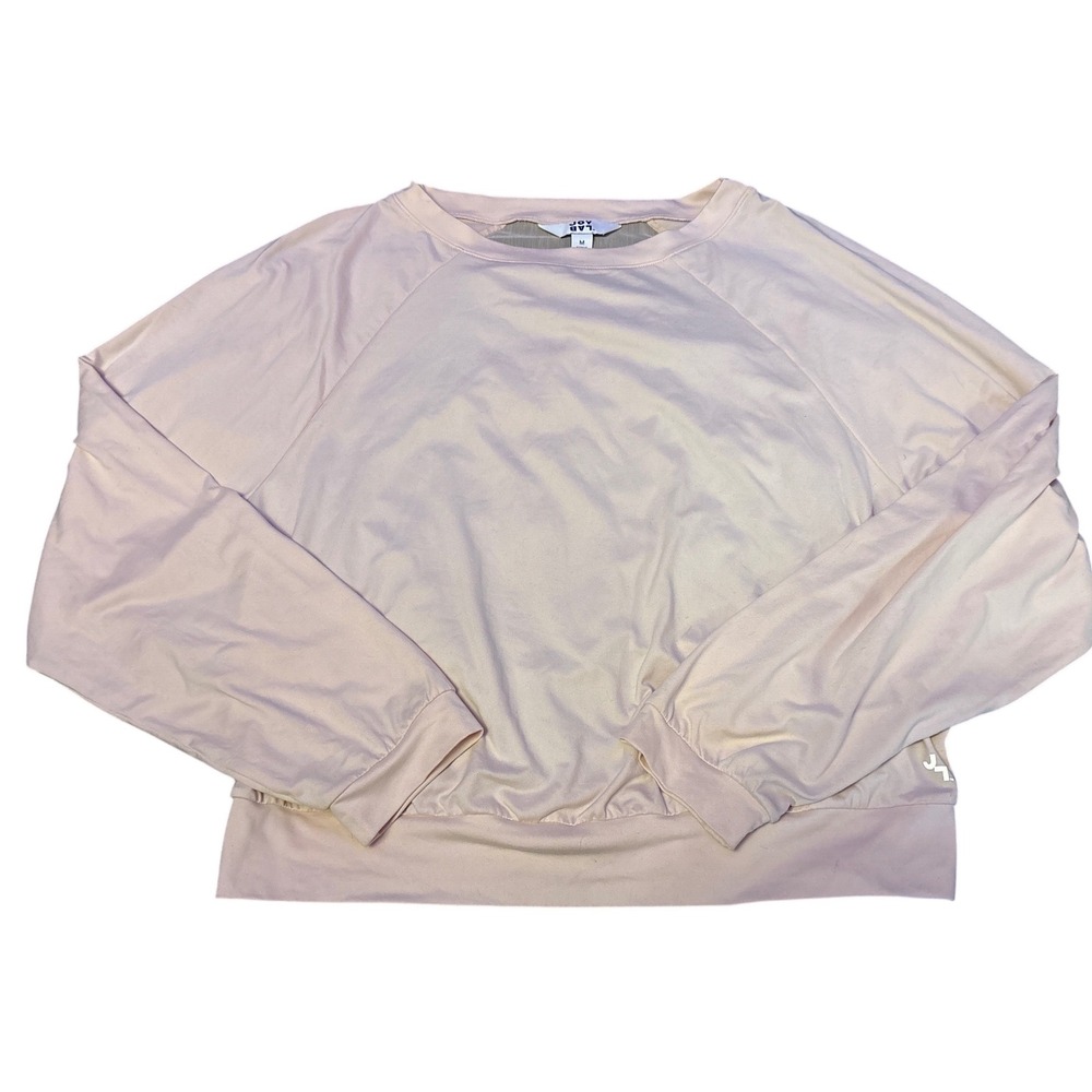Joy Lab Women's Light Pink Mesh Back Athletic Sweatshirt Pullover Size Medium